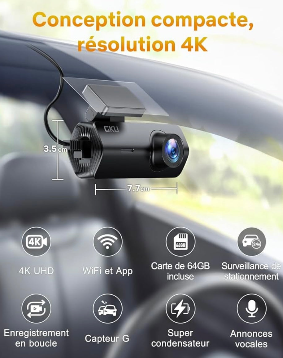 DashCam 4K Wifi